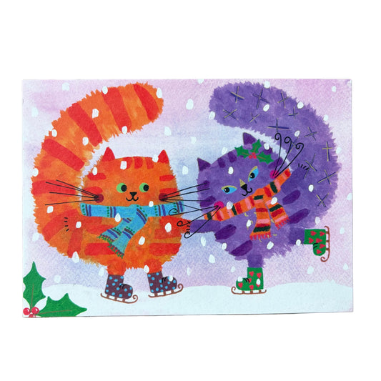 Kaart Poes Pompoen en Miss Whiskers