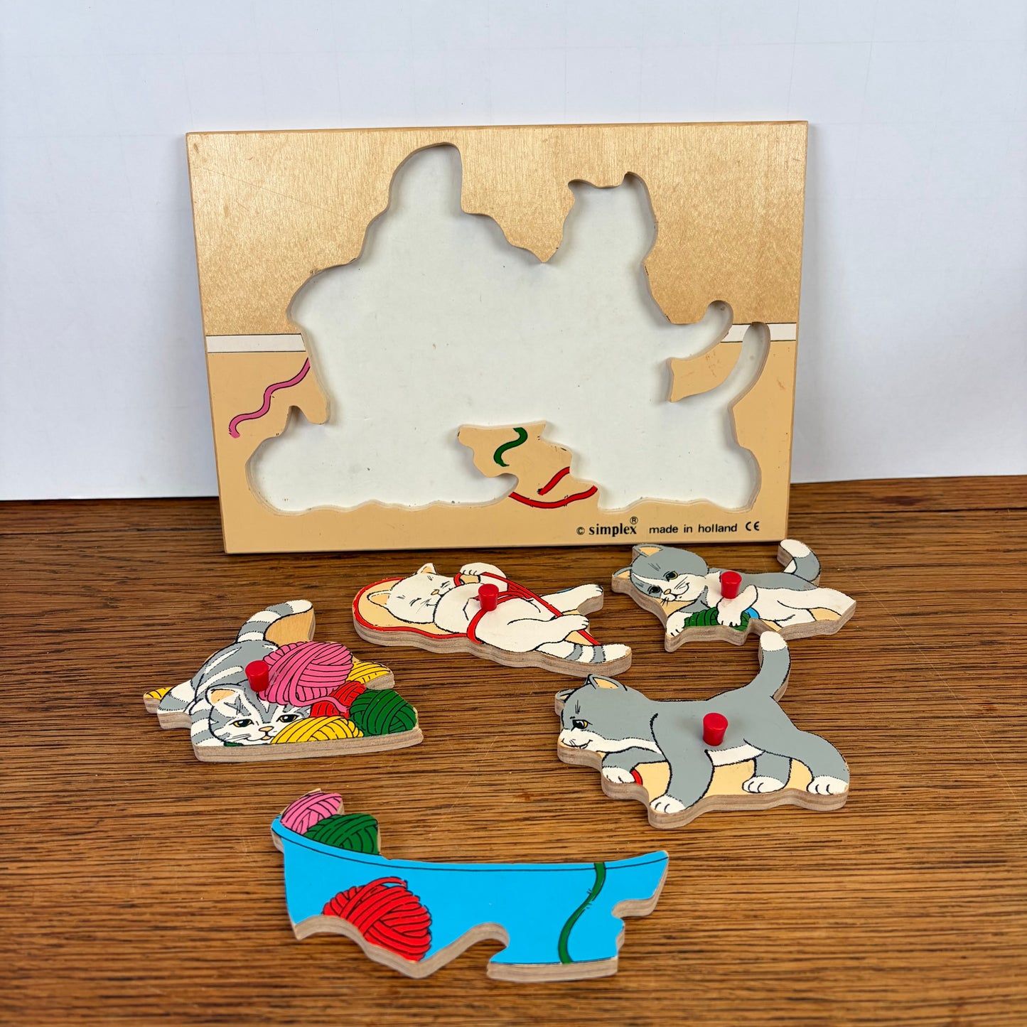 Vintage katten puzzel