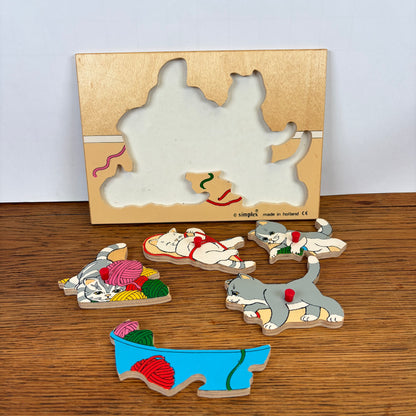 Vintage katten puzzel