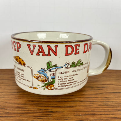 Vintage soepkom Soep van de Dag