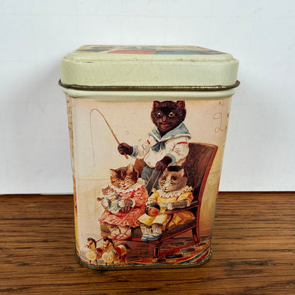 Vintage blikje katten