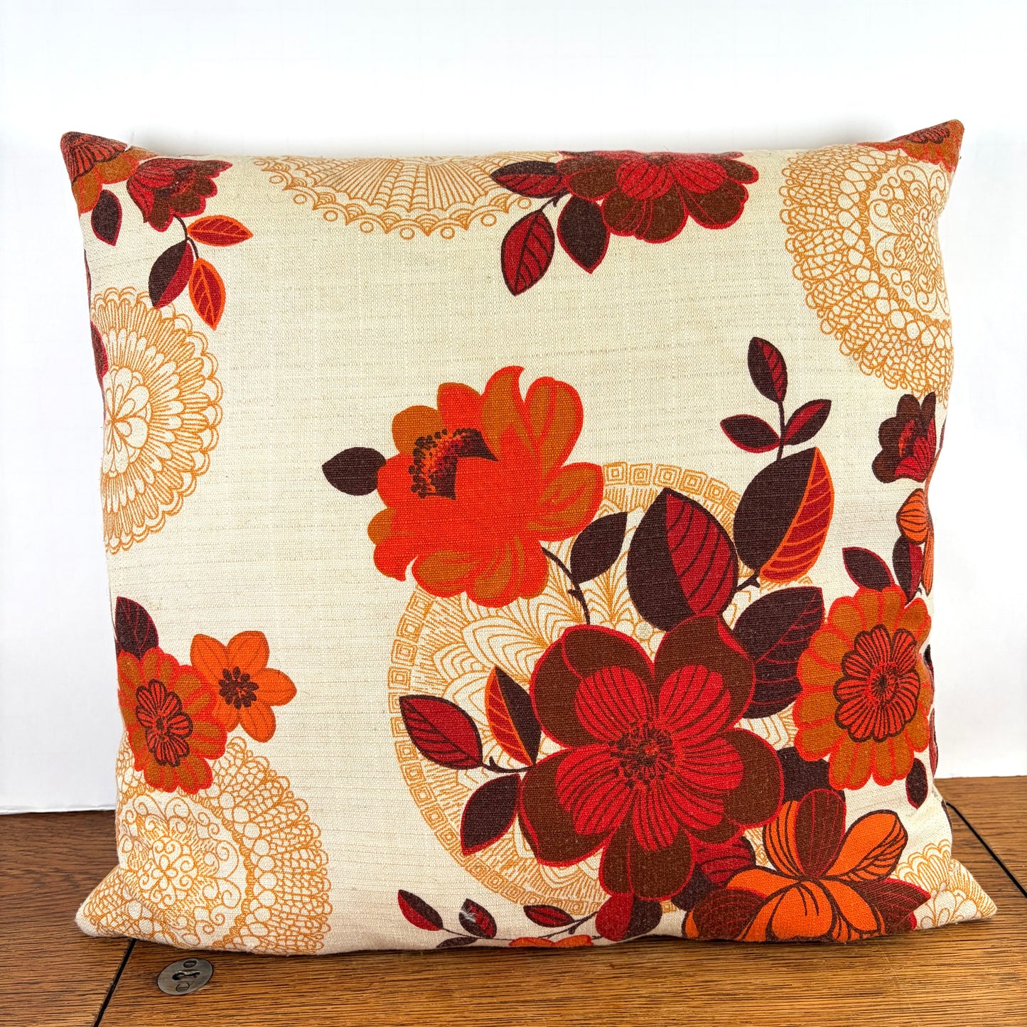Vintage bloemen kussen