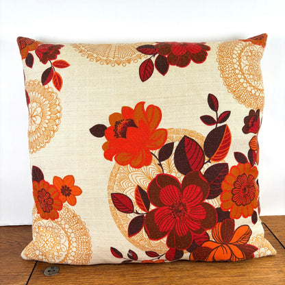 Vintage bloemen kussen