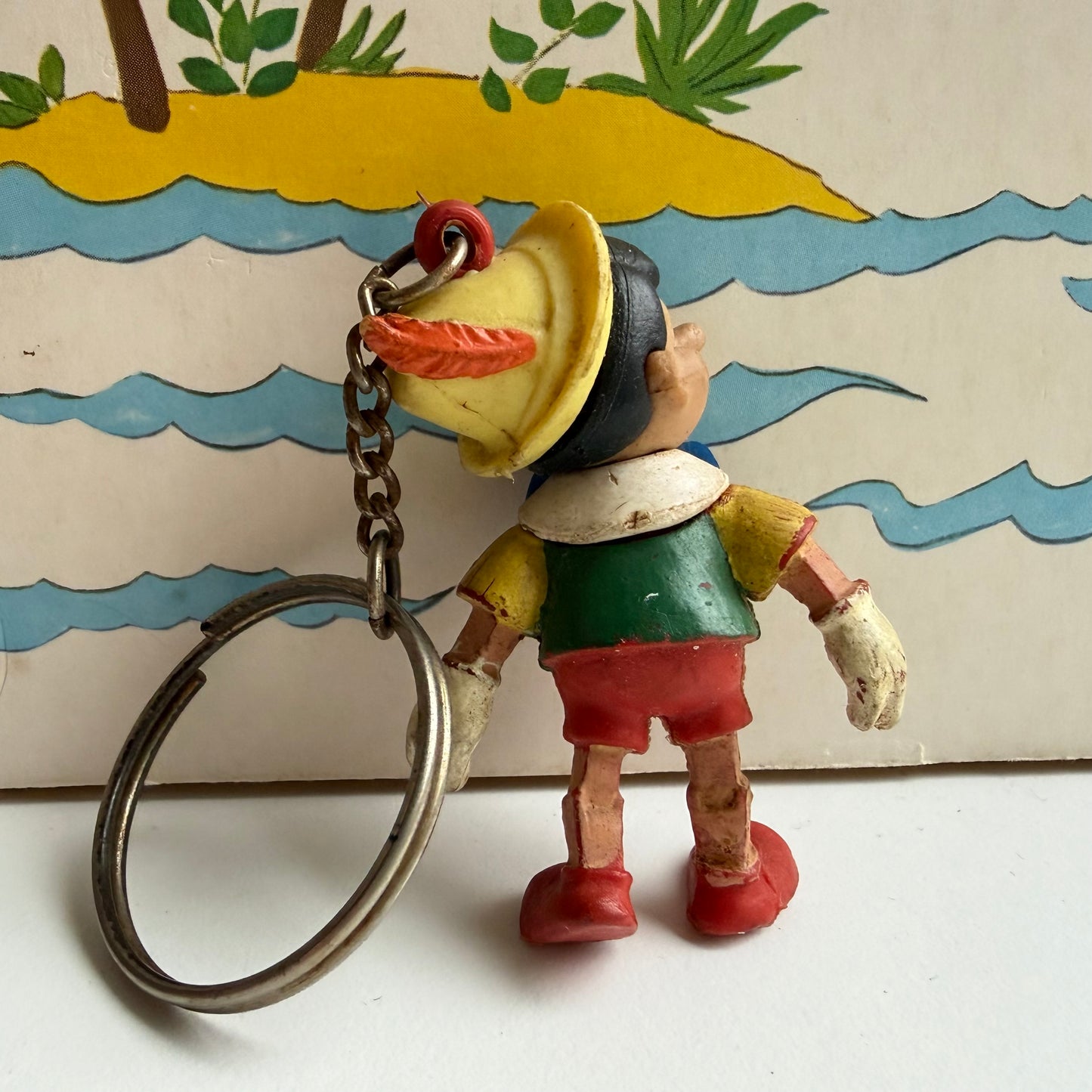 Vintage sleutelhanger Pinokkio