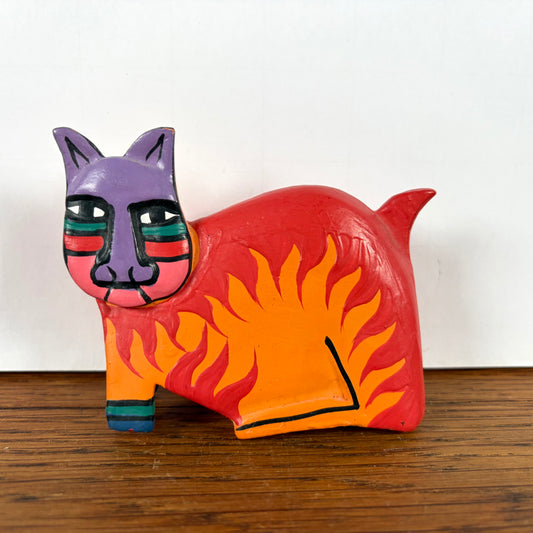 Oranje Laurel Burch kat