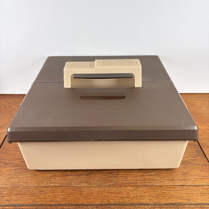 Vintage kunststof opbergbak