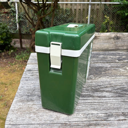 Vintage auto koelbox groen