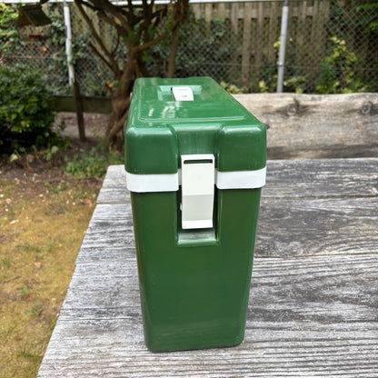 Vintage auto koelbox groen