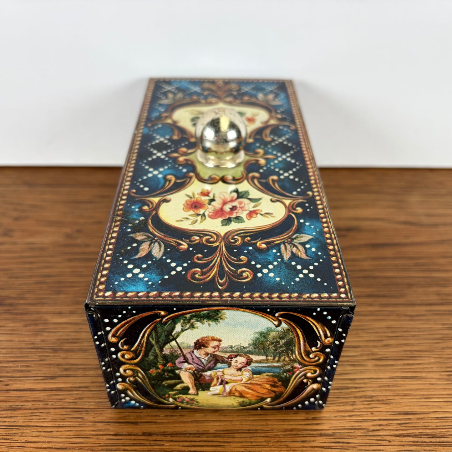 Vintage rechthoekig blikje