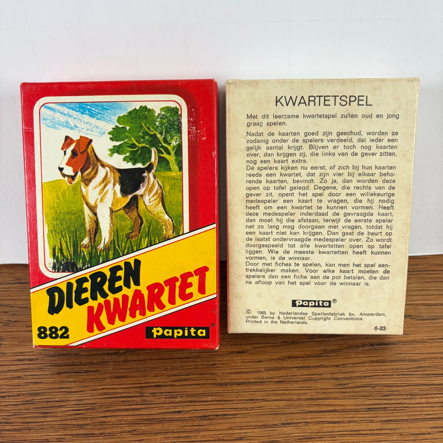 Vintage dieren kwartet