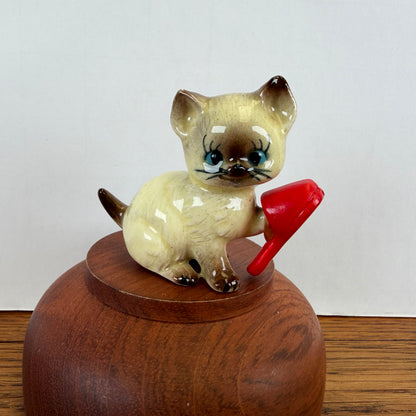 Vintage vaga katje met pantoffel