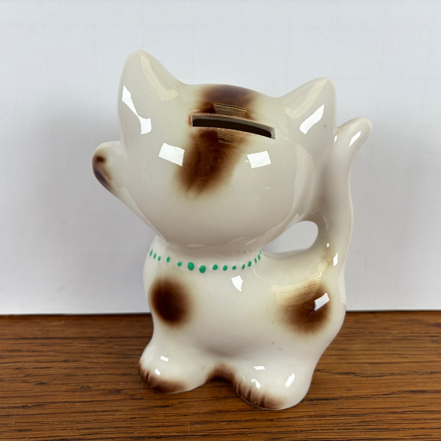 Vintage spaarpot kat