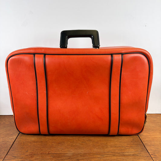 Vintage oranje koffer