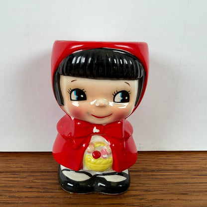 Vintage eierdopje roodkapje