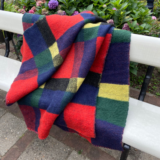 Vintage gekleurde deken