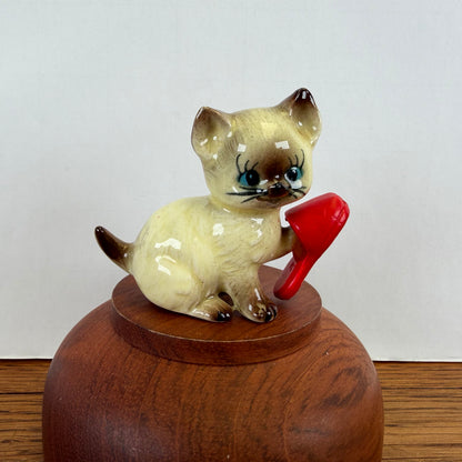Vintage vaga katje met pantoffel
