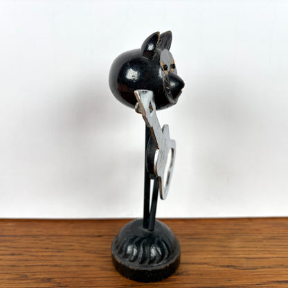 Vintage kat met gitaar flesopener