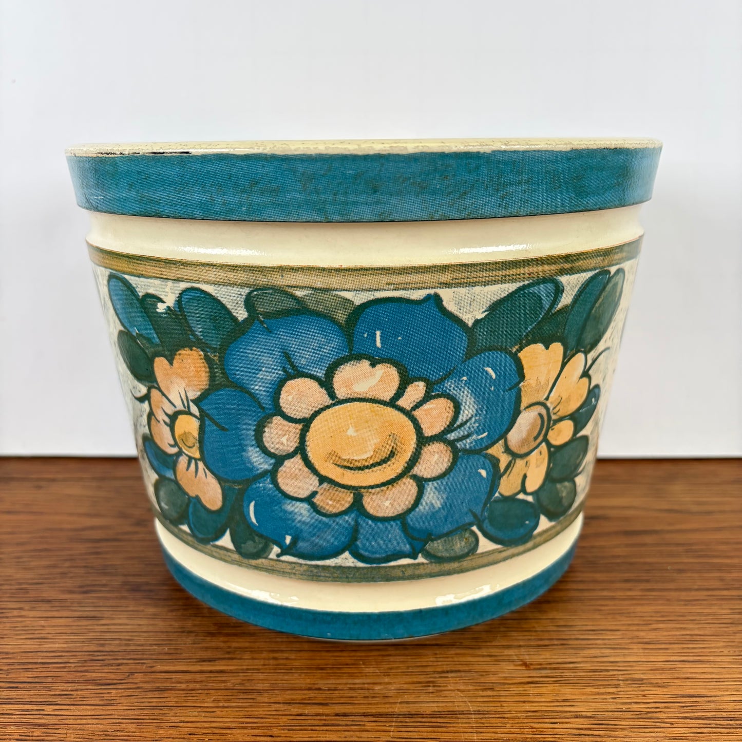 Vintage Emsa bloempot bloemen