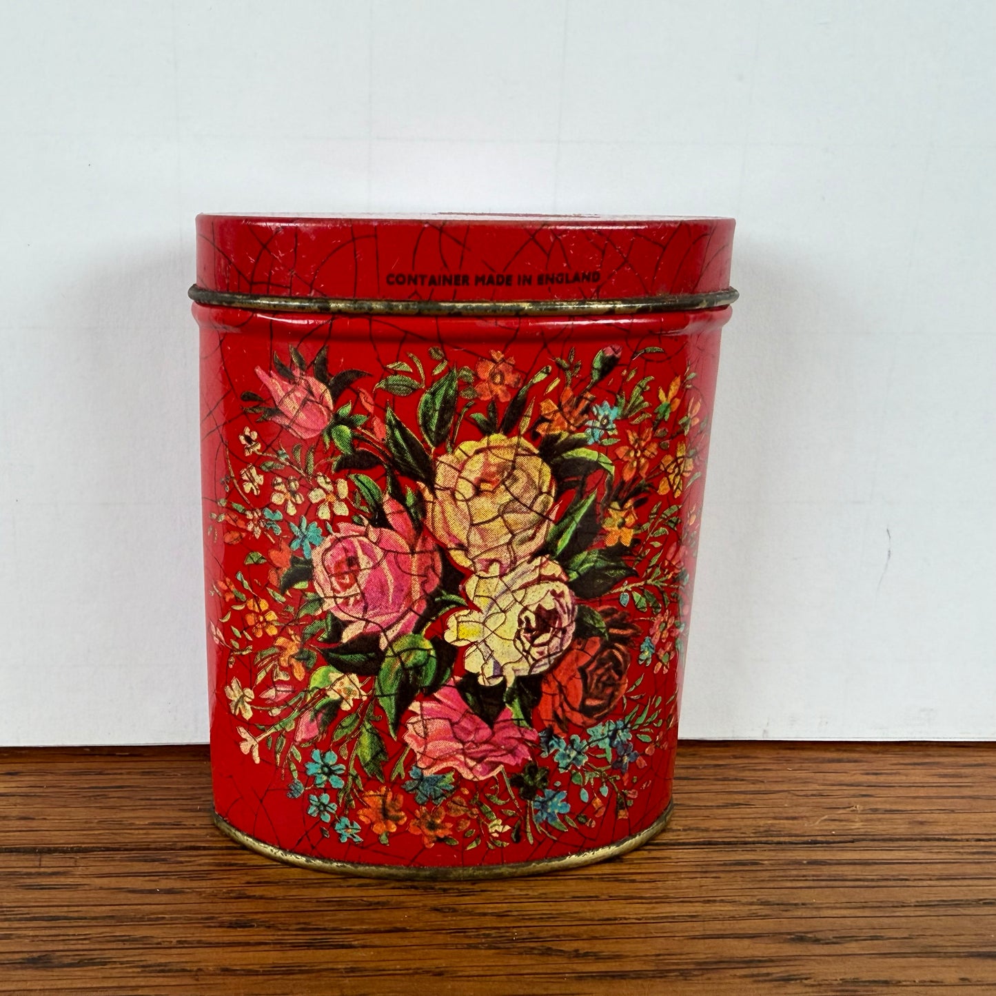 Mini rood blikje thee