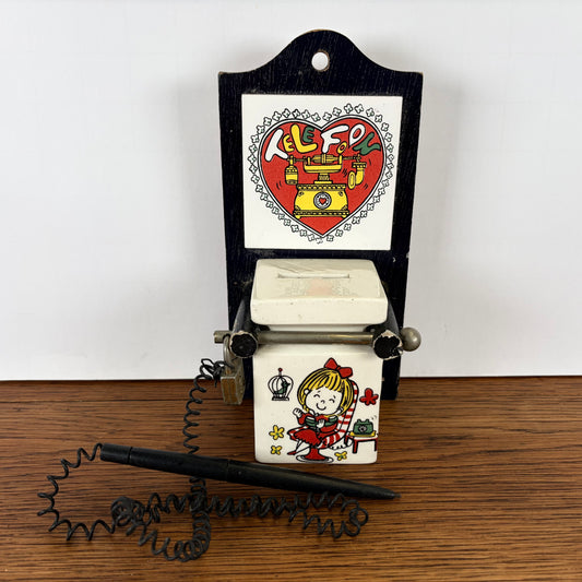 Vintage spaarpot voor telefoon