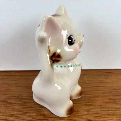 Vintage spaarpot kat