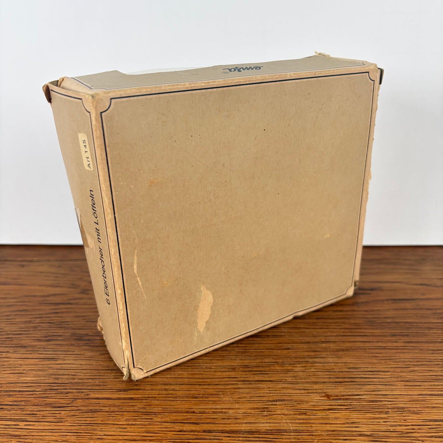 Vintage Emsa eierdopjes met lepeltjes