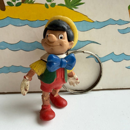 Vintage sleutelhanger Pinokkio