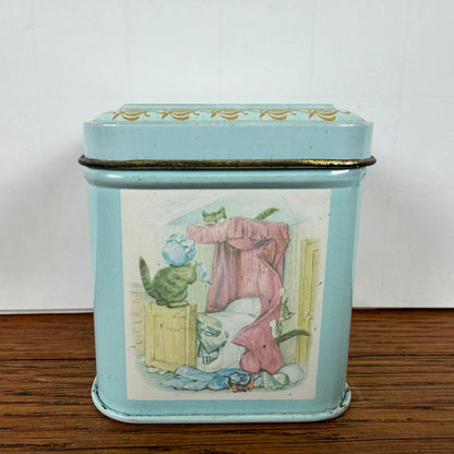 Vintage blikje tom kitten
