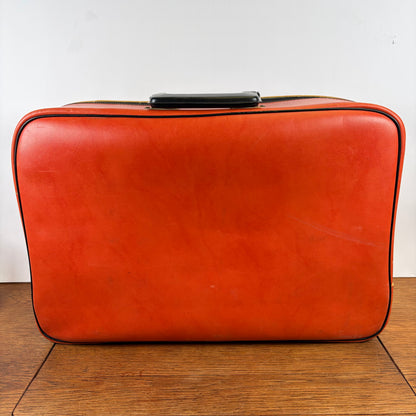 Vintage oranje koffer