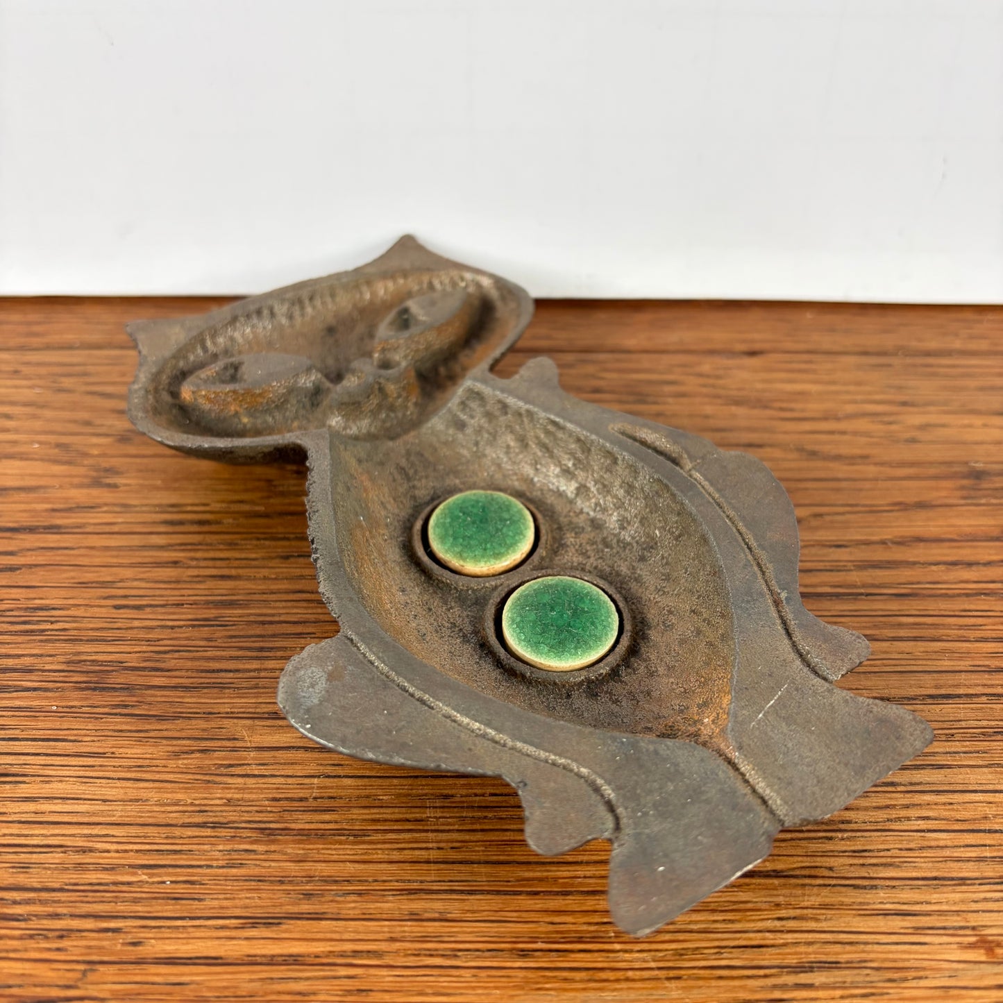 Vintage katten schaaltje gietijzer