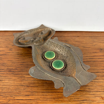 Vintage katten schaaltje gietijzer