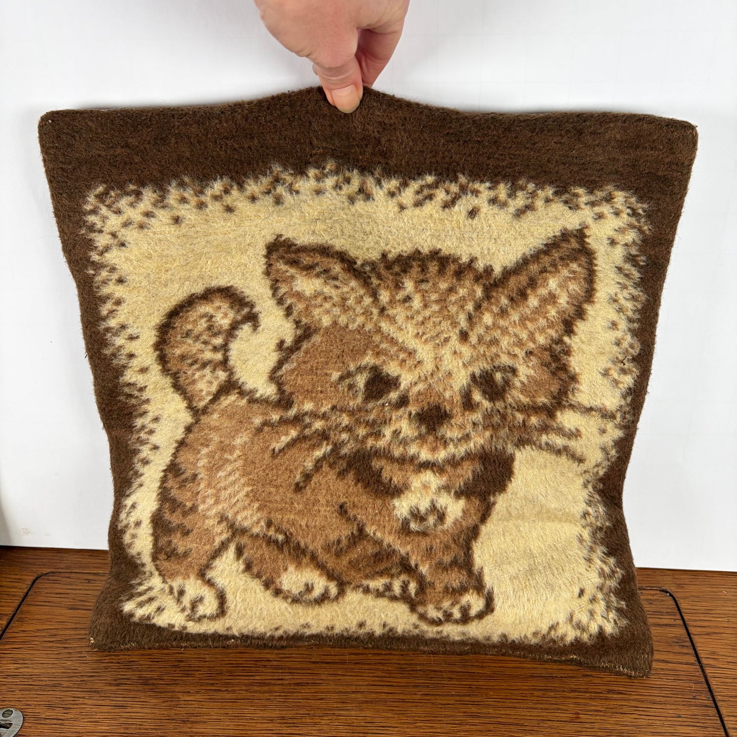 Vintage kussen kat