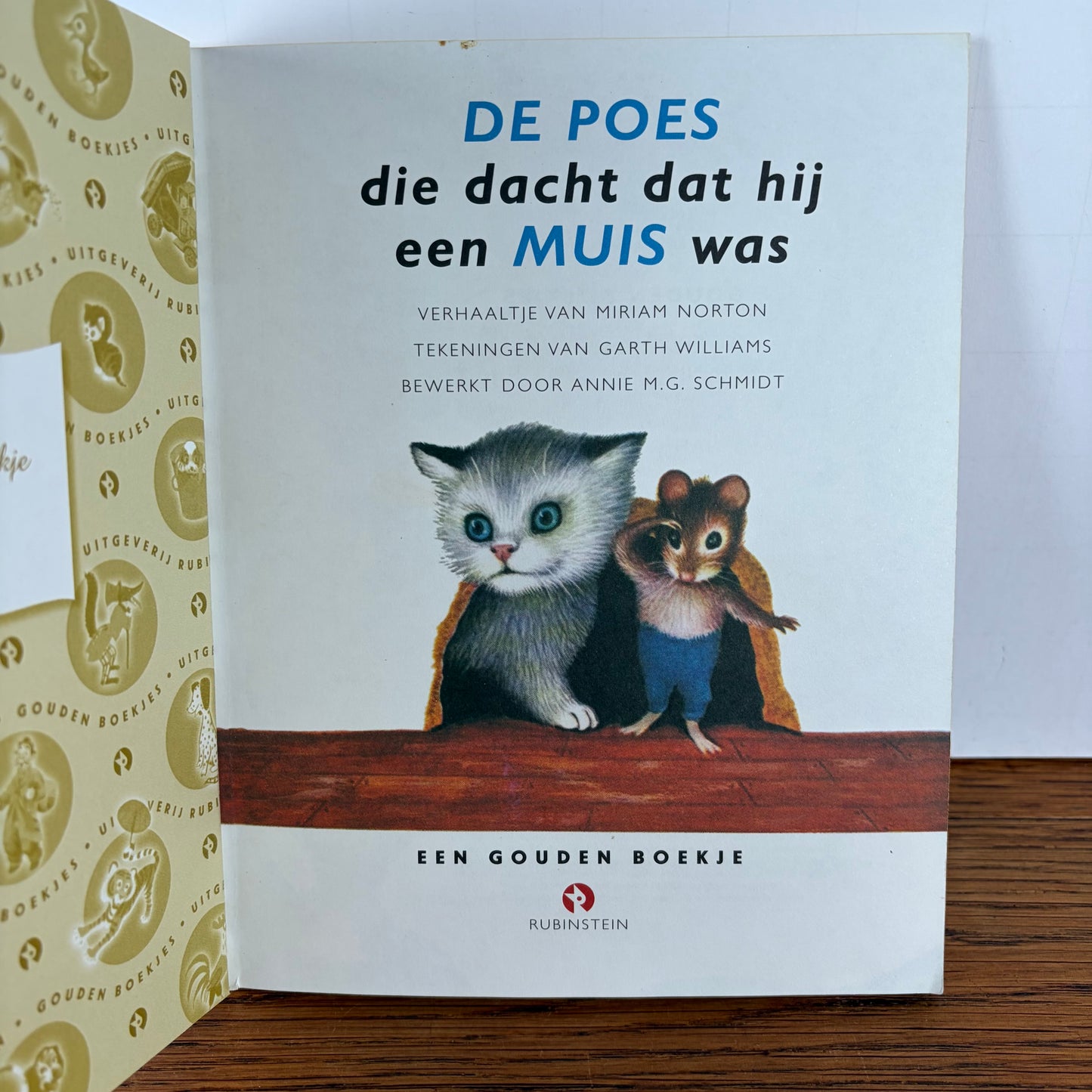 Gouden boekje die poes die dacht dat hij een muis was
