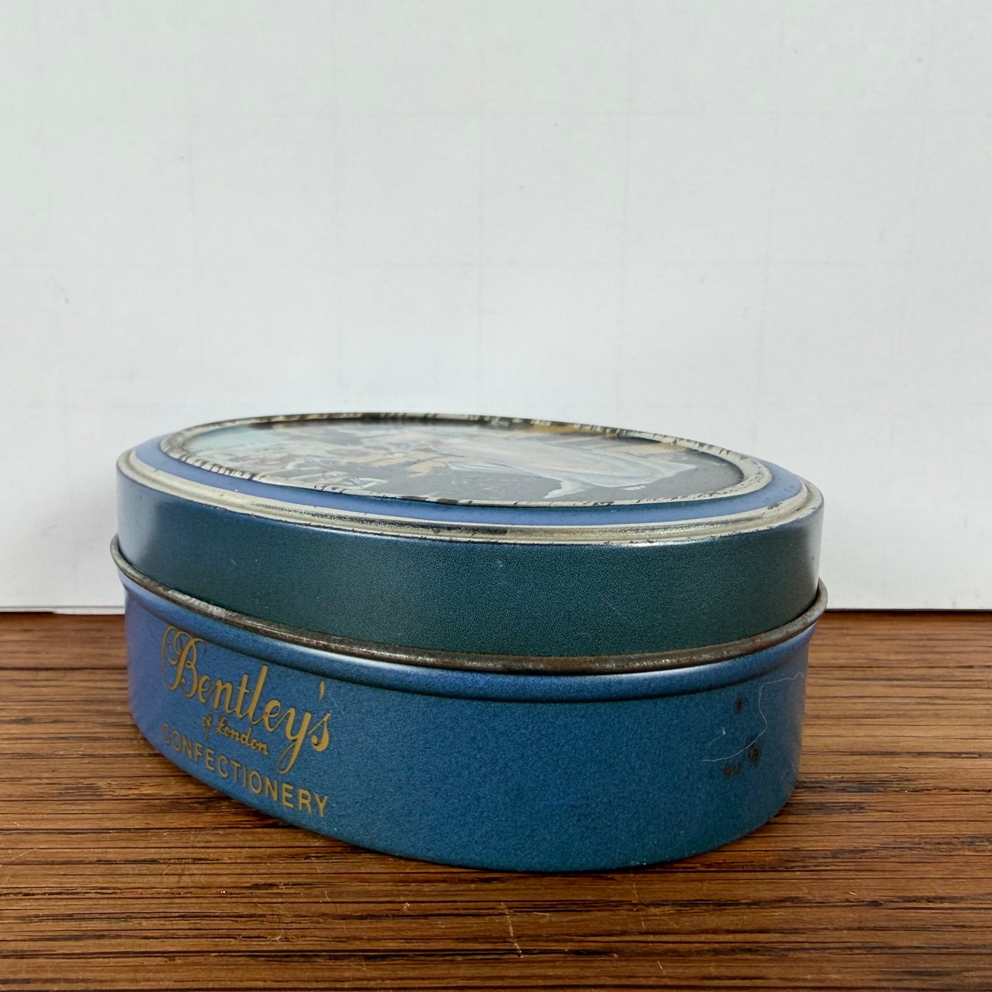 Vintage Bentleys blikje blauw kat