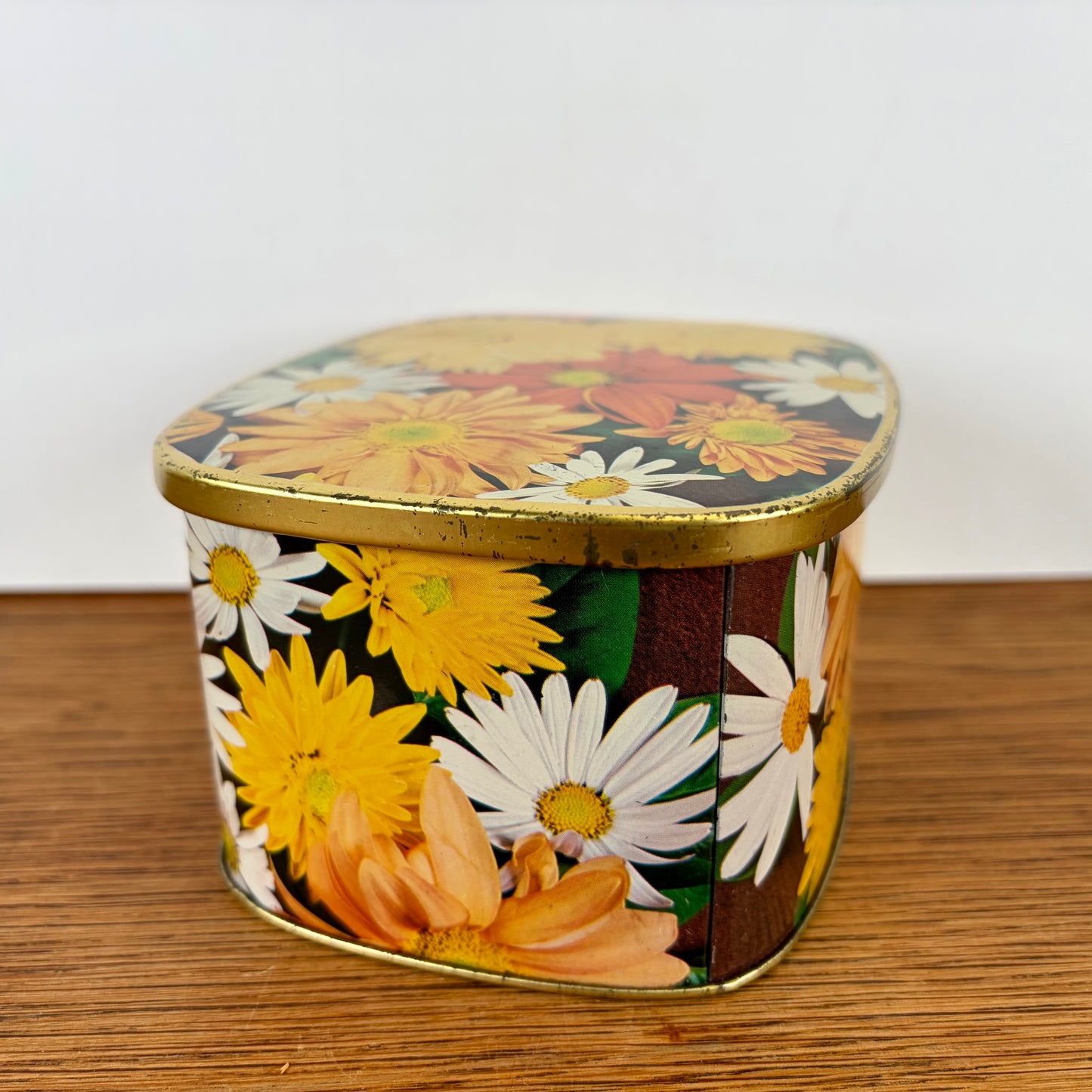 Vintage Côte d’Or blikje bloemen