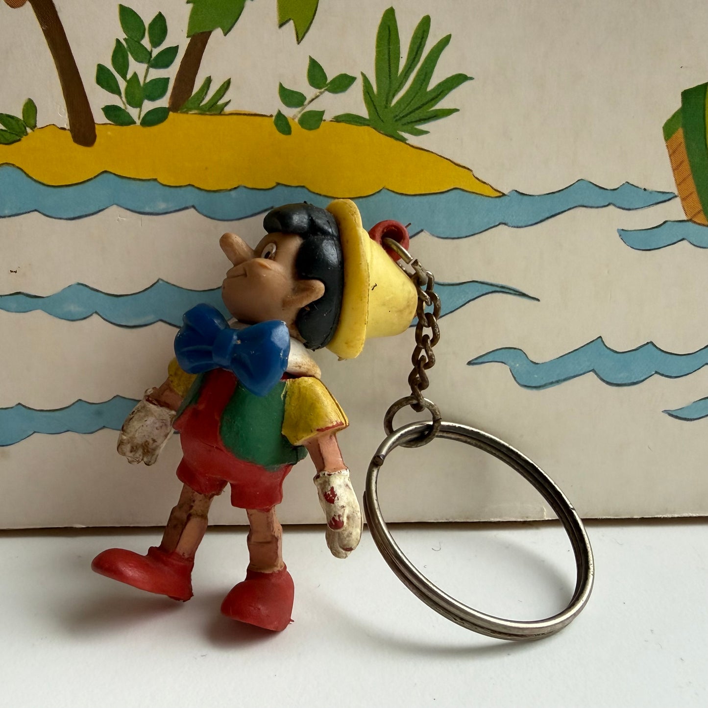 Vintage sleutelhanger Pinokkio