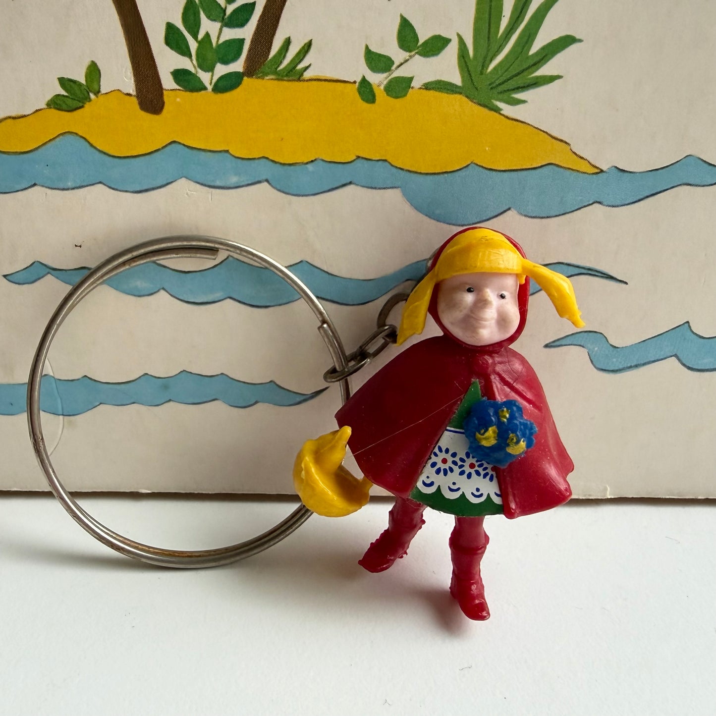 Vintage sleutelhanger roodkapje