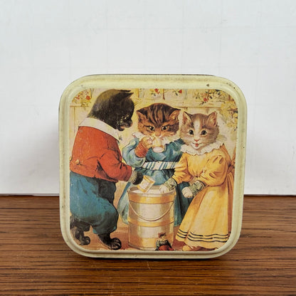 Vintage blikje katten