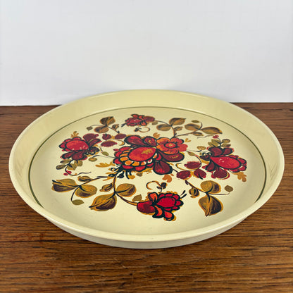 Vintage dienblad bloemen