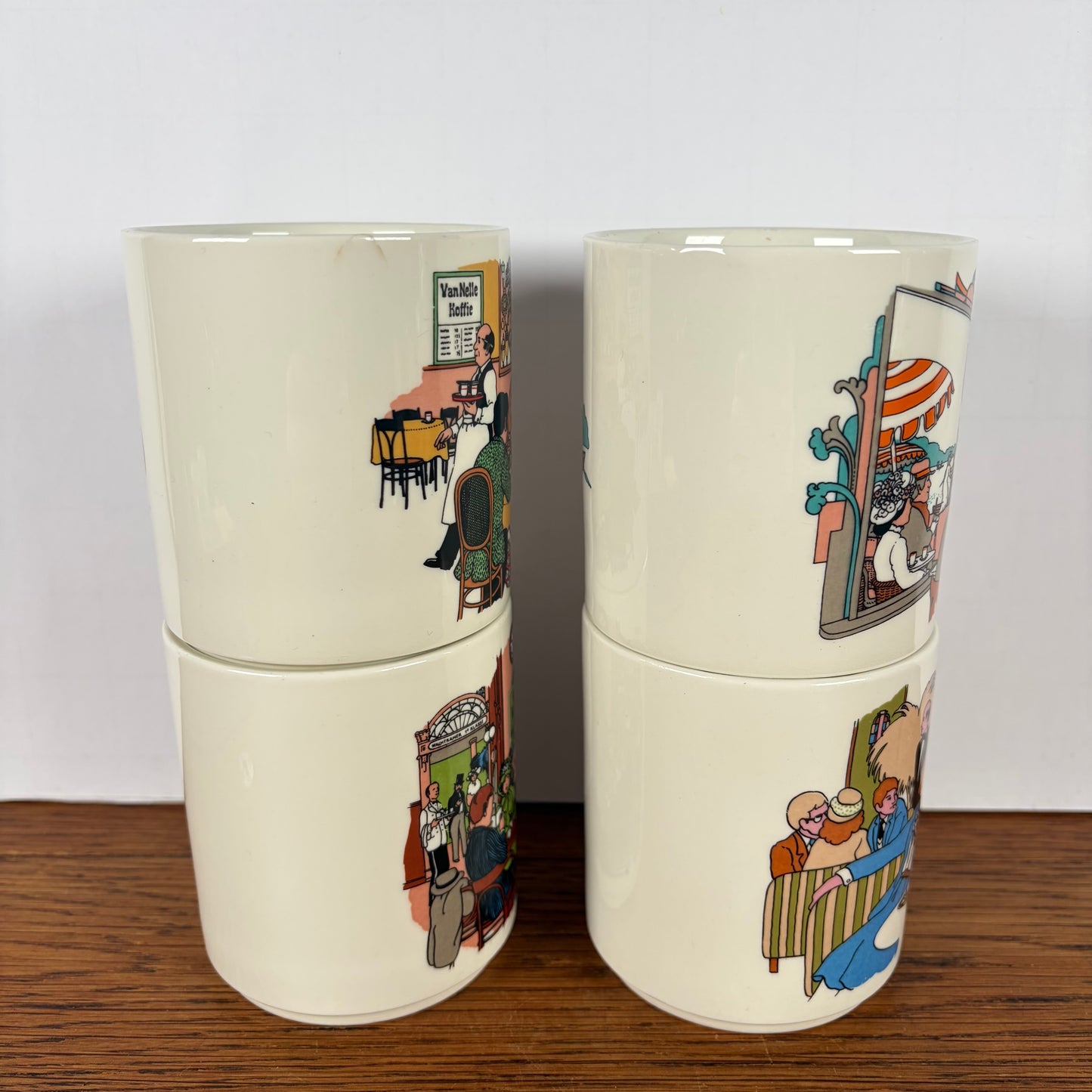 Vintage mokken van Nelle