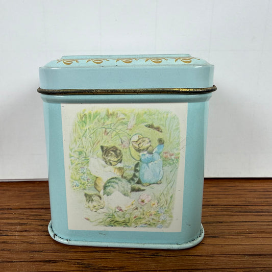 Vintage blikje tom kitten