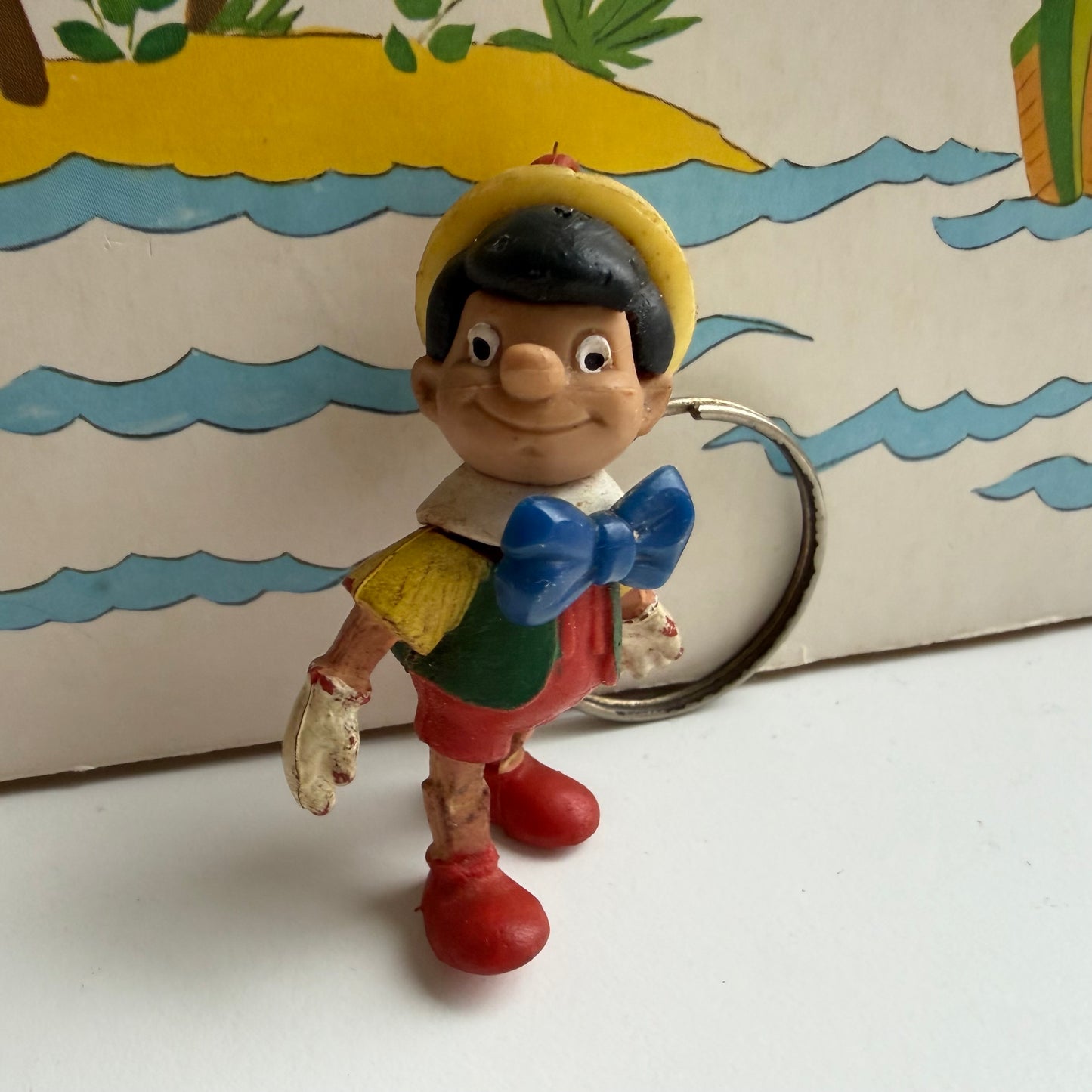 Vintage sleutelhanger Pinokkio
