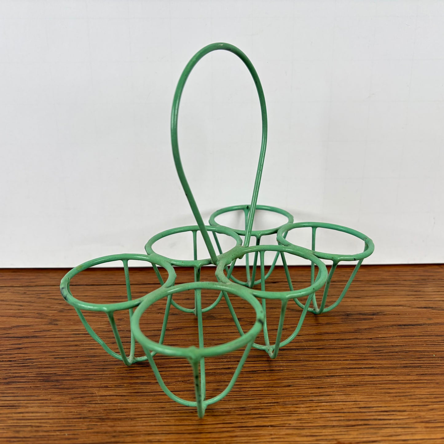 Vintage eierrekje groen