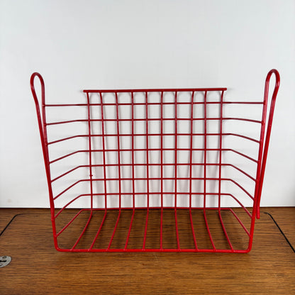 Vintage draadmandje rood