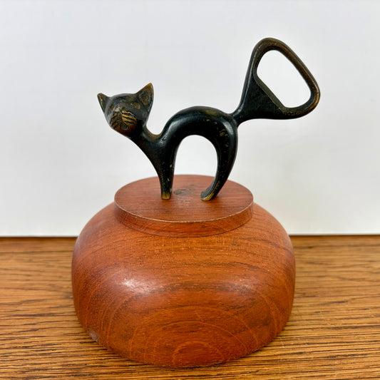 Vintage flesopener kat