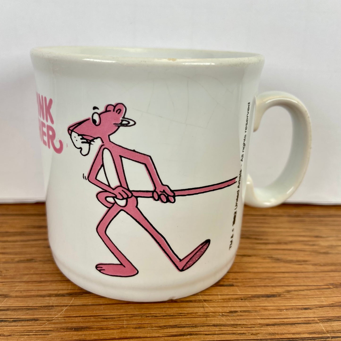 Vintage Mok pink panter 1982