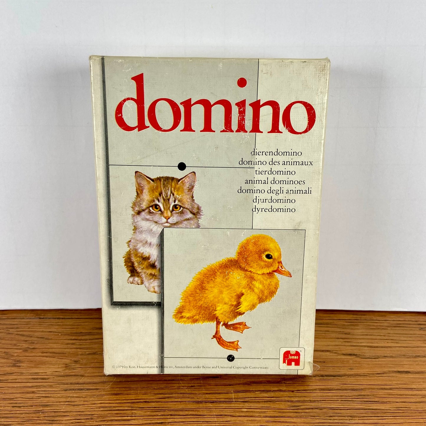 Vintage domino dieren