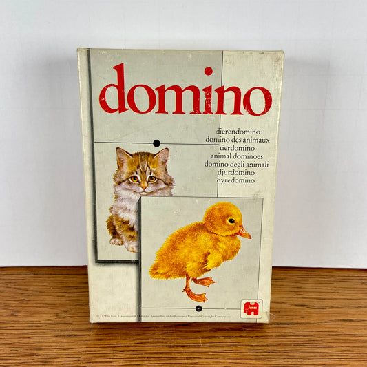 Vintage domino dieren
