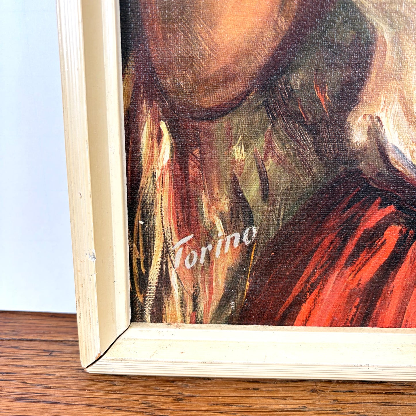 Vintage schilderij zigeunerin