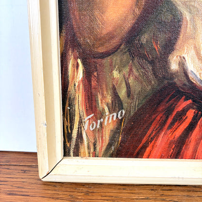 Vintage schilderij zigeunerin